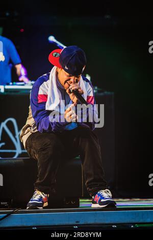 Pirineos sur se inunda de rap con Rapsusklei y Los Chicos del Maiz. Banque D'Images