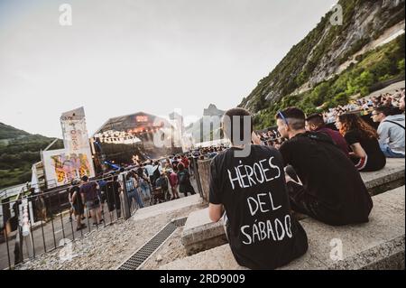 Pirineos sur se inunda de rap con Rapsusklei y Los Chicos del Maiz. Banque D'Images