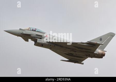 Typhon de l'armée de l'air italienne au Royal International Air Tattoo 2023. Banque D'Images