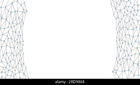 Fond géométrique du maillage plexus. Points reliés par des lignes. Illustration de Vecteur