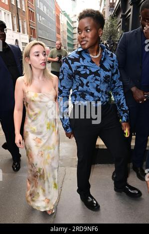 Ella Baig et Nicola Adams assistent à la soirée estivale ITV, The Mandrake Hotel, Londres, Royaume-Uni. Le 19 juillet 2023. Crédit : Voir Li/Picture Capital/Alamy Live News Banque D'Images