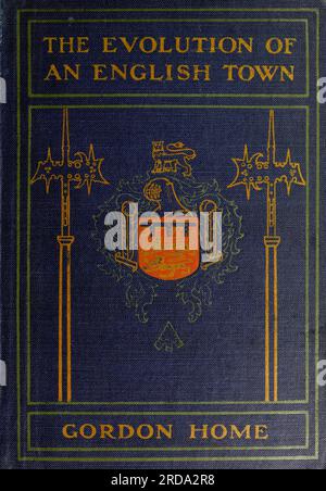 La couverture de ce volume porte une représentation des armoiries du duché de Lancaster, Pickering appartenant à cette propriété royale. Le bouclier est de couleurs appropriées, et de chaque côté des bras un halbert est représenté. Il est tiré de l'un de ceux autrefois portés par deux francs-propriétaires de terres duchées lorsque la proclamation a été lue à l'ouverture des marchés. Du livre ' l'évolution d'une ville anglaise ; étant l'histoire de l'ancienne ville de Pickering dans le Yorkshire, des temps préhistoriques jusqu'à l'année de notre Seigneur Nineten Hundred & 5 ' par Gordon Home, Éditeur Londres, J.M. Dent & co. ; Nouveau Yo Banque D'Images