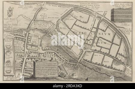 Carte du livre The Society of Antiquaries of London a pris soin de publier, à ses propres frais, les anciens documents qui préservent la mémoire des affaires britanniques à l'origine en latin Vetusta monumenta, Quae ad rerum Britannicarum memoriam conservandam Societas Antiquariorum Londini sumptu suo edenda curavit publié en 1747 par Londini [Société des antiquaires] Banque D'Images