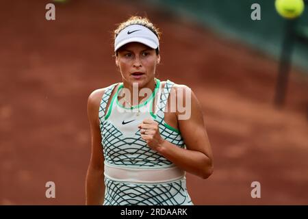 Budapest, Hongrie centrale, Hongrie. 19 juillet 2023. TATJANA MARIA (GER) sur le court pendant le GRAND PRIX DE HONGRIE - Budapest - Womens tennis, WTA250 (crédit image : © Mathias Schulz/ZUMA Press Wire) USAGE ÉDITORIAL SEULEMENT! Non destiné à UN USAGE commercial ! Banque D'Images