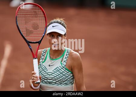 Budapest, Hongrie centrale, Hongrie. 19 juillet 2023. TATJANA MARIA (GER) sur le court pendant le GRAND PRIX DE HONGRIE - Budapest - Womens tennis, WTA250 (crédit image : © Mathias Schulz/ZUMA Press Wire) USAGE ÉDITORIAL SEULEMENT! Non destiné à UN USAGE commercial ! Banque D'Images