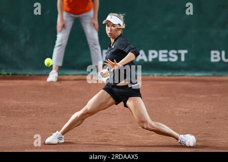 Budapest, Hongrie centrale, Hongrie. 19 juillet 2023. YULIA PUTSEVA du Kazakhstan en action lors du GRAND PRIX DE HONGRIE - Budapest - Womens tennis, WTA250 (crédit image : © Mathias Schulz/ZUMA Press Wire) À USAGE ÉDITORIAL SEULEMENT! Non destiné à UN USAGE commercial ! Banque D'Images