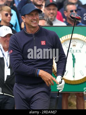 19 juillet 2023 ; Royal Liverpool Golf Club, Hoylake, Merseyside, Angleterre : la journée des essais de l'Open Championship; Banque D'Images