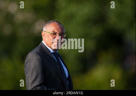 Felix Magath Trainer VFL Wolfsburg Fußball Bundesliga Testspiel TSV Helmstedt - VFL Wolfsburg 17.7.2012 à Helmstedt Banque D'Images