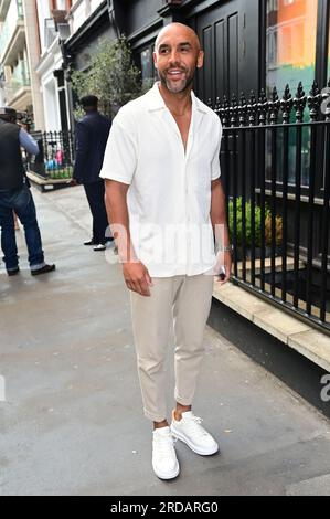 Alex Beresford assiste à la soirée estivale ITV, The Mandrake Hotel, Londres, Royaume-Uni. Le 19 juillet 2023. Crédit : Voir Li/Picture Capital/Alamy Live News Banque D'Images