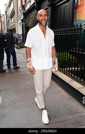 Alex Beresford assiste à la soirée estivale ITV, The Mandrake Hotel, Londres, Royaume-Uni. Le 19 juillet 2023. Crédit : Voir Li/Picture Capital/Alamy Live News Banque D'Images