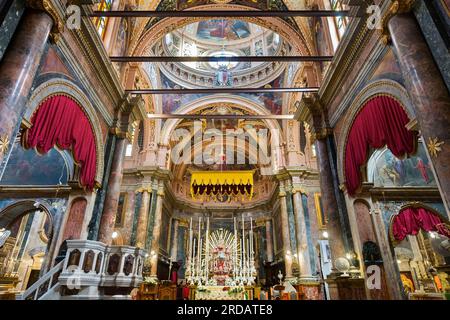 St Paul Shipwreck Church Valletta Malta Banque D'Images