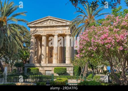 Monument à des jardins Barrakka Valletta Malte Banque D'Images