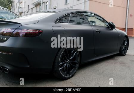 Minsk, Biélorussie, juillet 2023 - Mercedes-AMG E53. Vue arrière mercedes benz Banque D'Images