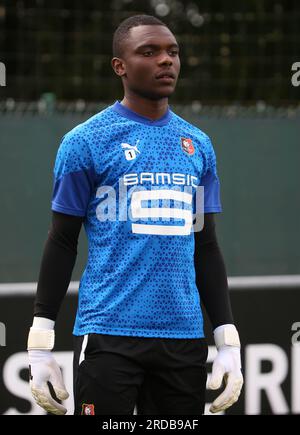 Yann Batola Du Stade Rennais Lors Du Football Amical 2023 Entre Stade ...