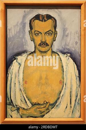 Autoportrait, huile sur toile, monté sur carton, circa 1915. Créateur : Koloman Moser, Vienna 1868 - 1918 Vienna Banque D'Images