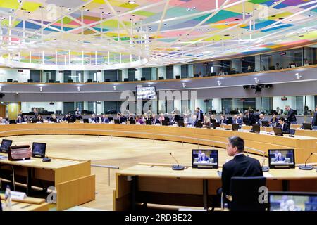 Bruxelles, Belgique. 20 juillet 2023. Session de travail des ministres des affaires étrangères de l'UE. Bruxelles, le 20.07.2023. Crédit : dpa/Alamy Live News Banque D'Images