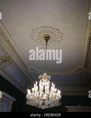 Le bel intérieur du palais Festetics Keszethely , Hongrie Banque D'Images