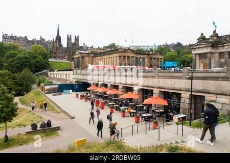 The Scottish Cafe and Restaurant, The Mound, Édimbourg, Écosse, Royaume-Uni. Banque D'Images