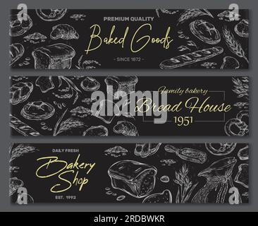 Étiquette d'inscription de qualité supérieure, boulangerie familiale Illustration de Vecteur