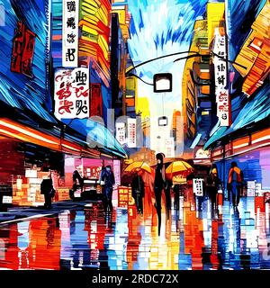 Vector Abstract Summer illustration ville zone urbaine avec beaucoup de maisons Illustration de Vecteur