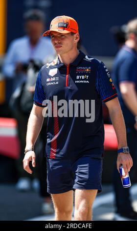 Mogyorod, Hongrie. 20 juillet 2023. VERSTAPPEN Max (ned), Red Bull Racing RB19, portrait lors du Grand Prix de Hongrie de Formule 1 Qatar Airways 2023, 11e manche du Championnat du monde de Formule 1 2023 du 21 au 23 juillet 2023 sur le Hungaroring, à Mogyorod, Hongrie - photo DPPI crédit : DPPI Media/Alamy Live News Banque D'Images