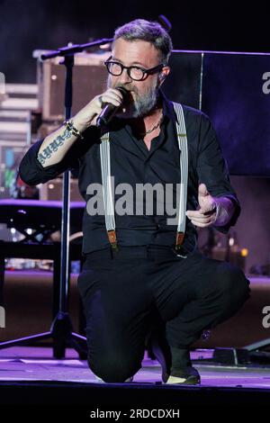 Florence, Italie. 19 juillet 2023. Marco Masini en concert 'Anniversation' crédit : Agence photo indépendante/Alamy Live News Banque D'Images