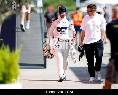 Mogyorod, Hongrie. 20 juillet 2023. RICCIARDO Daniel (aus), Scuderia AlphaTauri AT04, portrait lors du Grand Prix de Hongrie de Formule 1 Qatar Airways 2023, 11e manche du Championnat du monde de Formule 1 2023 du 21 au 23 juillet 2023 sur le Hungaroring, à Mogyorod, Hongrie - photo DPPI crédit : DPPI Media/Alamy Live News Banque D'Images