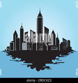 Vecteur de logo Megapolis. Illustration de Vecteur