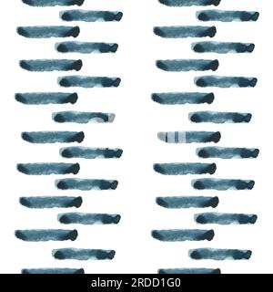 taches d'aquarelle. Motif transparent de taches d'aquarelle et de rayures sur un arrière-plan blanc. Tous les éléments sont dessinés à la main en aquarelle. Banque D'Images