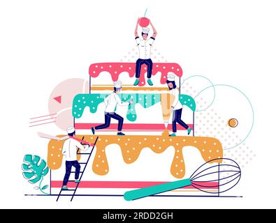 Concept de vecteur de boulangerie pour bannière Web, page de site Web Illustration de Vecteur