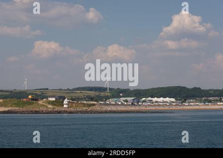 Rhych point et Trecco Bay à Porthcawl Banque D'Images