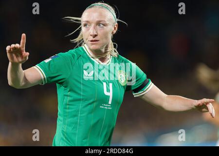 Sydney, Australie. 20 juillet 2023. L'irlandaise Louise QUINN réagit lors de la coupe du monde féminine de la FIFA 2023 entre l'Australie et l'Irlande au Stadium Australia le 20 juillet 2023 à Sydney, en Australie Credit : IOIO IMAGES/Alamy Live News Banque D'Images