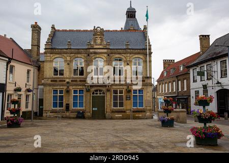 Une vue générale de la mairie de Downham Market, Norfolk en Angleterre le mardi 18 juillet 2023. (Photo : Mark Fletcher | MI News) Banque D'Images