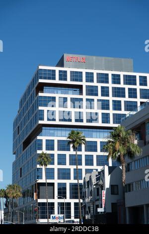 West Hollywood, Californie, États-Unis. 20 juillet 2023. Immeuble Netflix à West Hollywood. (Image de crédit : © Jake Lee Green/ZUMA Press Wire) USAGE ÉDITORIAL SEULEMENT! Non destiné à UN USAGE commercial ! Banque D'Images