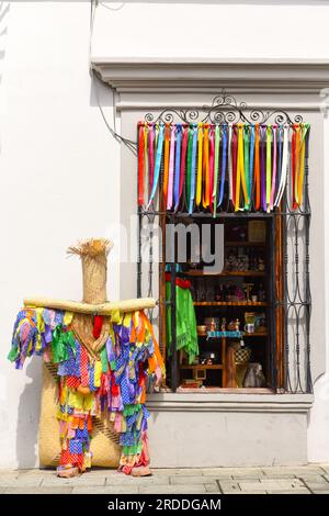 Figure de Tiliche devant un magasin, Oaxaca, Mexique Banque D'Images