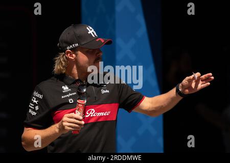 Budapest, Hongrie - 20 JUILLET 2023, #77 Valtteri Bottas (fin, Alfa Romeo), Journée des médias au Hungaroring Banque D'Images