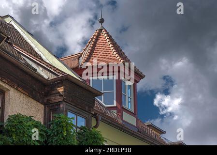 Historic Tower Notch, Geiersberg 23, Nuremberg, moyenne-Franconie, Bavière, Allemagne Banque D'Images