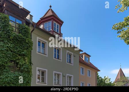 Historic Tower Notch, Geiersberg 23, Nuremberg, moyenne-Franconie, Bavière, Allemagne Banque D'Images