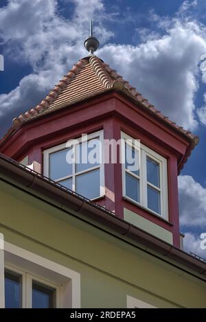 Historic Tower Notch, Geiersberg 23, Nuremberg, moyenne-Franconie, Bavière, Allemagne Banque D'Images