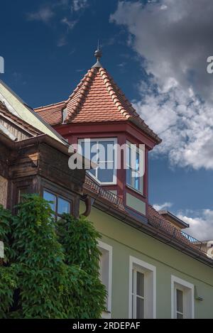 Historic Tower Notch, Geiersberg 23, Nuremberg, moyenne-Franconie, Bavière, Allemagne Banque D'Images