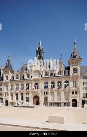 Hotel de ville, Charleville-Mézières Ardennes Grande est France Banque D'Images