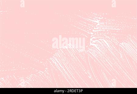 Texture grunge. Trace rugueuse rose de détresse. Beau fond. Bruit de texture grunge sale. Surface artistique émotionnelle. Illustration vectorielle. Illustration de Vecteur