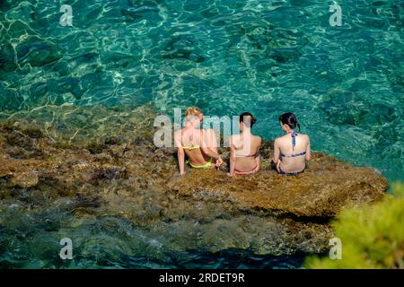 Arenalet de na Clara, Artà, péninsule de Llevant, Majorque, Îles baléares, Espagne Banque D'Images