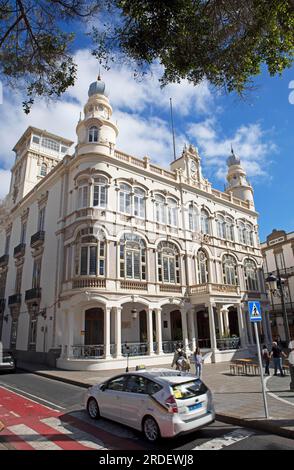 Gabinete Literario, ancien théâtre, Plaza Cairasco, Las Palmas, province de Las Palmas, Gran Canaria, Îles Canaries, Espagne Banque D'Images