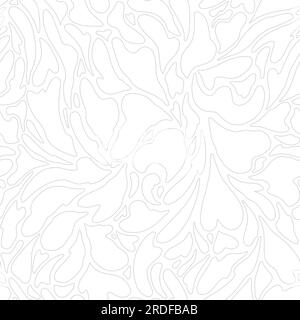 Le cœur splash aléatoire ondulé abstrait forme un motif sans couture. Illustration de répétition vectorielle. Illustration de Vecteur