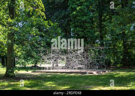 Antony Gormley : firmament iii, 2009,, Middelheim Open Air Sculpture Museum, un parc public exposant des sculptures dans la nature, Anvers, Belgique Banque D'Images