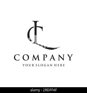 Luxe moderne monogramme lettre initiale logo CL , LC , L , C monogram.logo pour affaires, carte de visite ou identité et société. Illustration de Vecteur