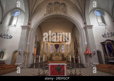 Choeur de la Basilique Sankt Kastor, Coblence, Rhénanie-Palatinat, Allemagne Banque D'Images