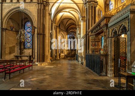 Innenraum der Kathedrale von Canterbury, England, Großbritannien, Europa | Canterbury Cathedral interior, Angleterre, Royaume-Uni de Grande-Bretagne, Banque D'Images