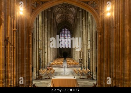 Kirchenschiff der Kathedrale von Canterbury, England, Großbritannien, Europa | Nave of the Canterbury Cathedral, England, United Kingdom of Great BR Banque D'Images